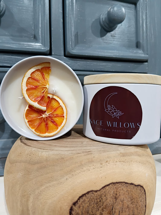 Golden Peach (8oz) 100% Natural Soywax Candle