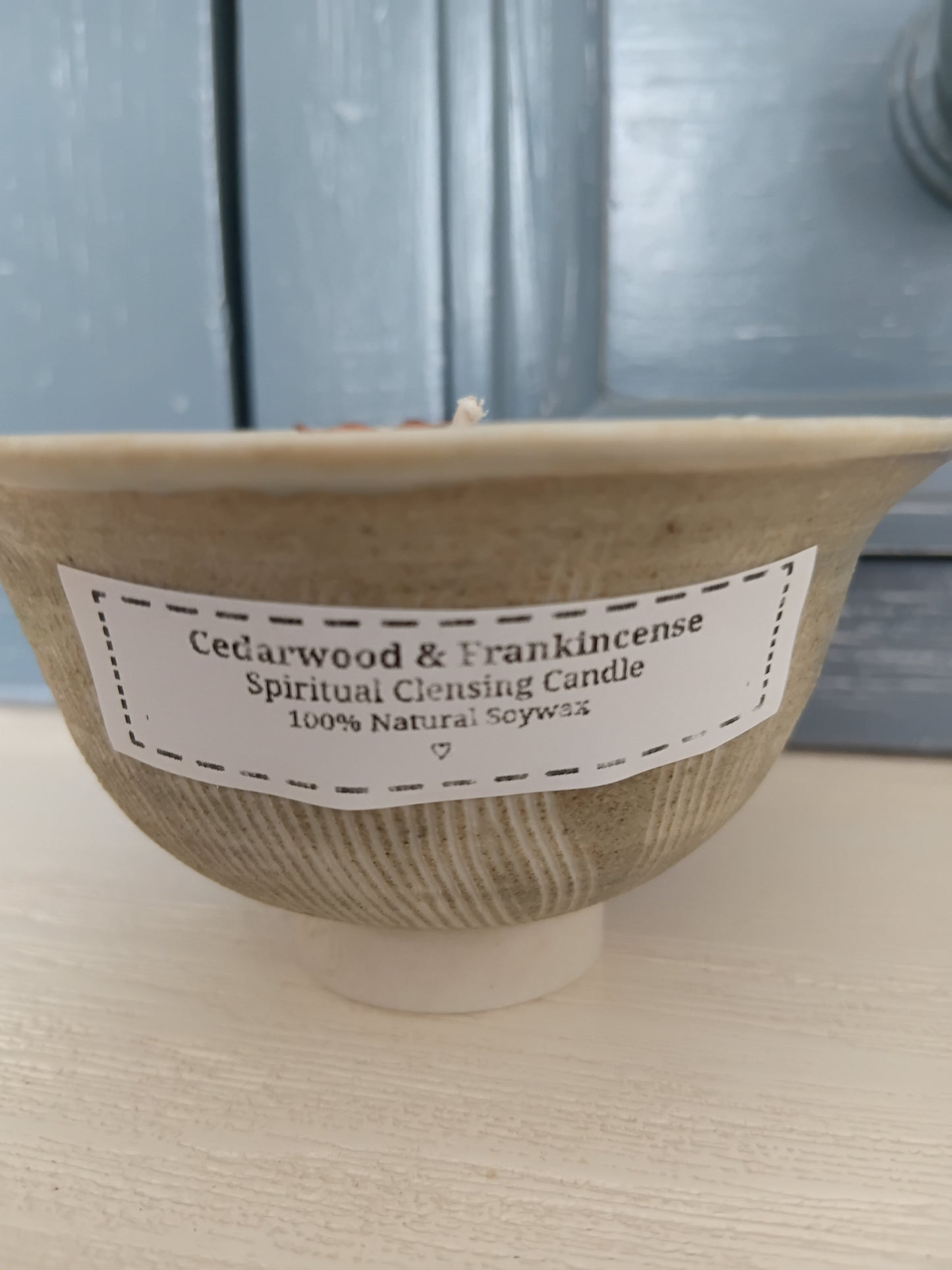 Cedarwood & Frankincense (spiritual clensing candle)