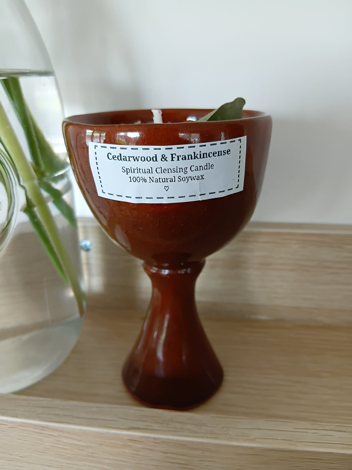 Cedarwood & Frankincense (spiritual clensing candle)