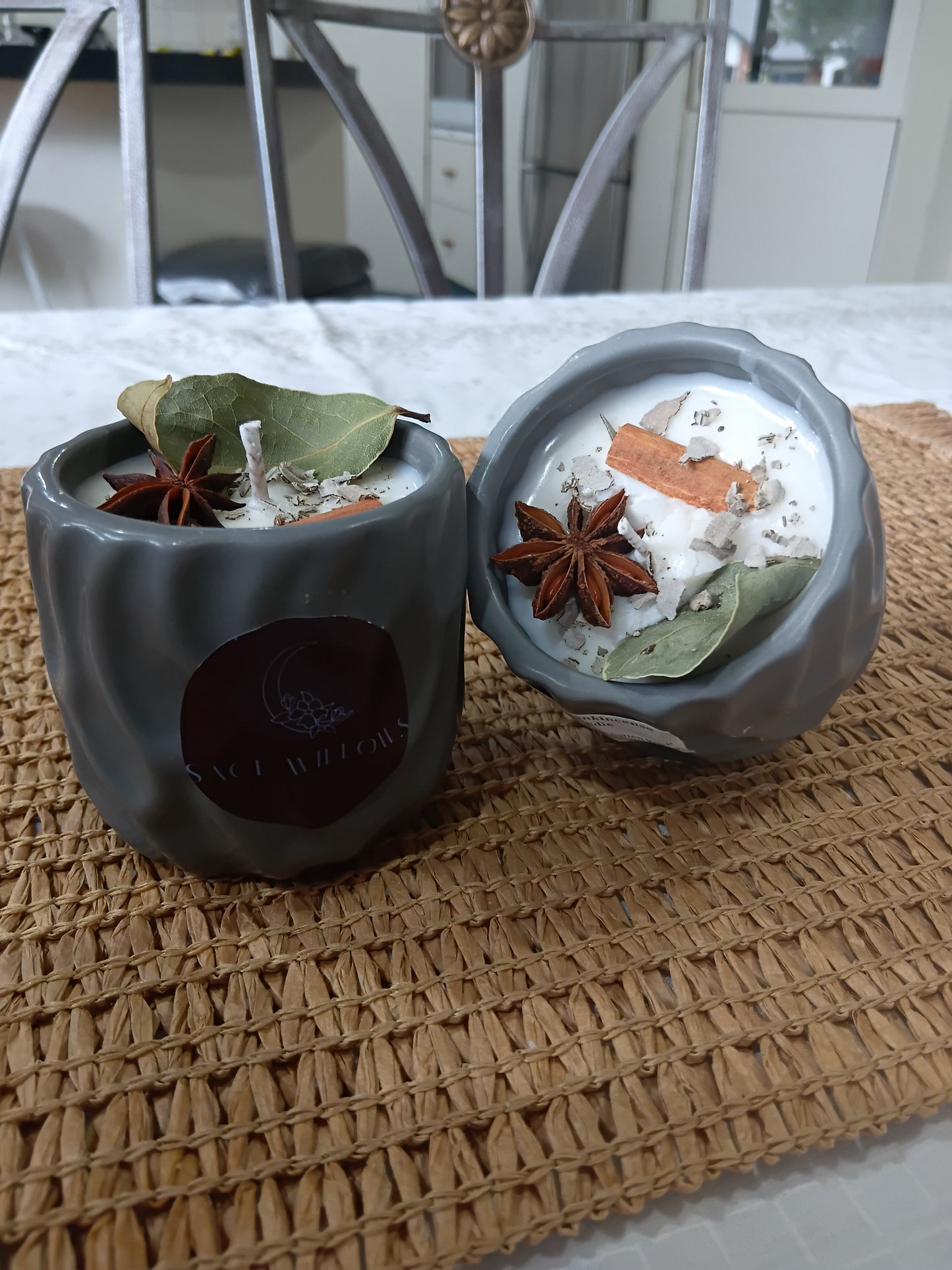 Cedarwood & Frankincense (approx 4oz) 100% Natural Soywax Candle