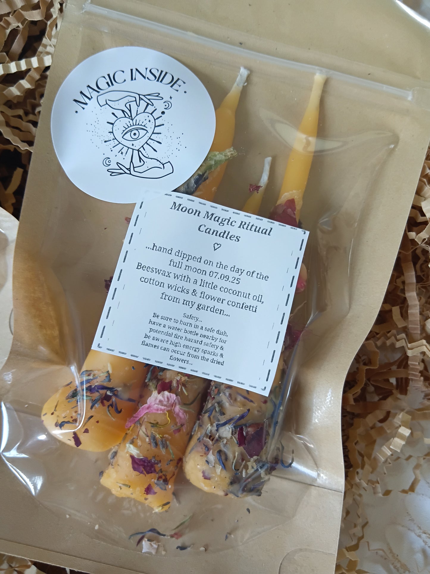 Moon Magic Ritual Candles (beeswax) 🕯