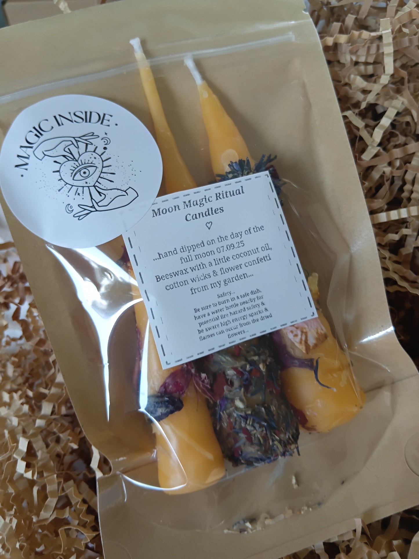 Moon Magic Ritual Candles (beeswax) 🕯